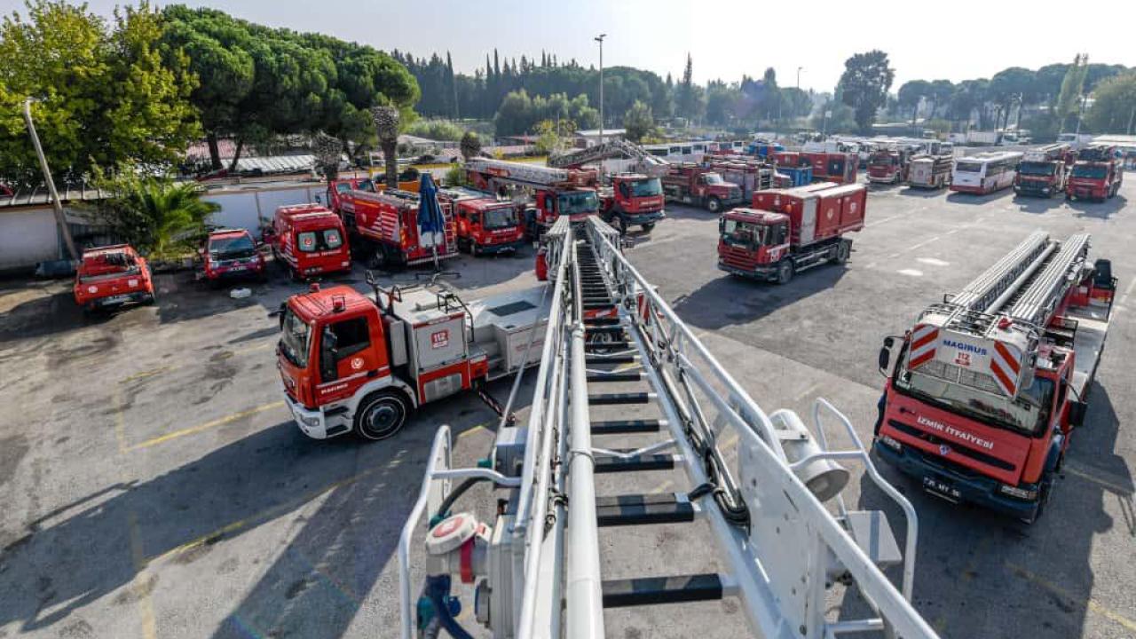 İtfaiye araçlarının bakım üssü: Mekatronik Atölyesi