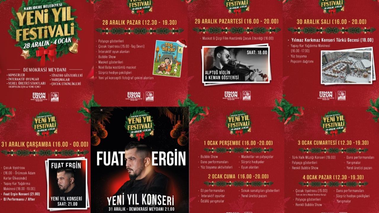 Narlıdere Belediyesi yeni yıl festivali başlıyor