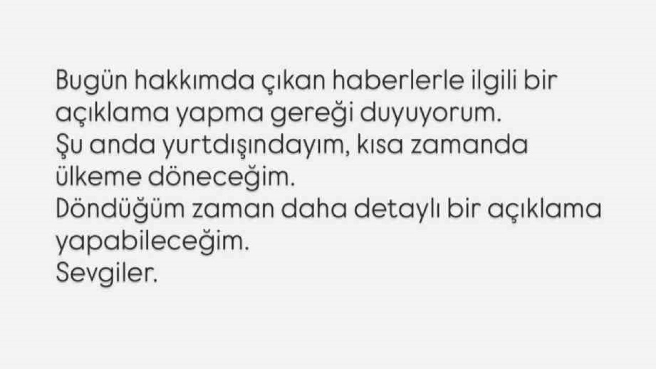 Uyuşturucu soruşturmasında hakkında yakalama kararı çıkartılan Şeyma Subaşı: "Ülkeme döneceğim"