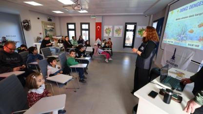 Çocuklar Efes Selçuk'ta denizin gizli dünyasını keşfetti