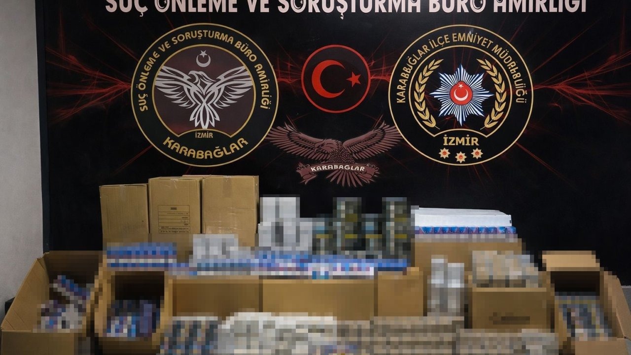 İzmir’de kaçak sigara operasyonu: 500 bin adet makaron ele geçirildi