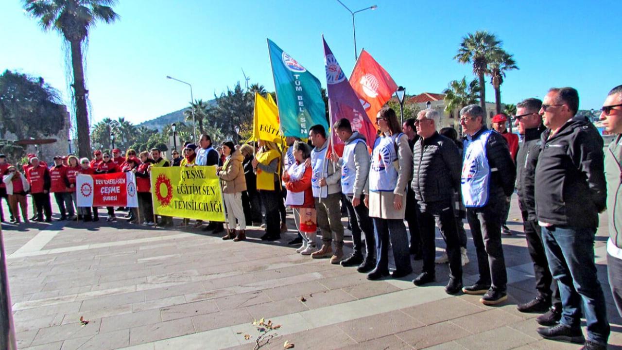 KESK’ten Çeşme’de İş Bırakma Eylemi: “Geçinemiyoruz”