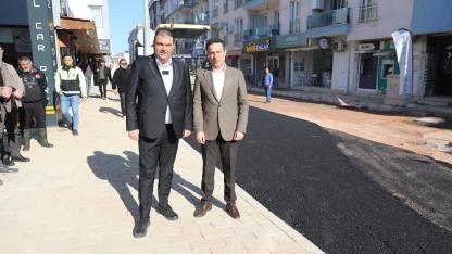 Temel Cingöz Caddesi'nde sona gelindi, esnafın yüzü güldü