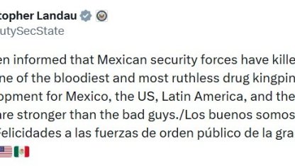 ABD’den Meksika’daki kartel operasyonu hakkında açıklama: "El Mencho’nun öldürülmesi harika bir gelişme"