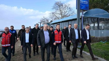 Akın, Lodos’un vurduğu Körfez’de