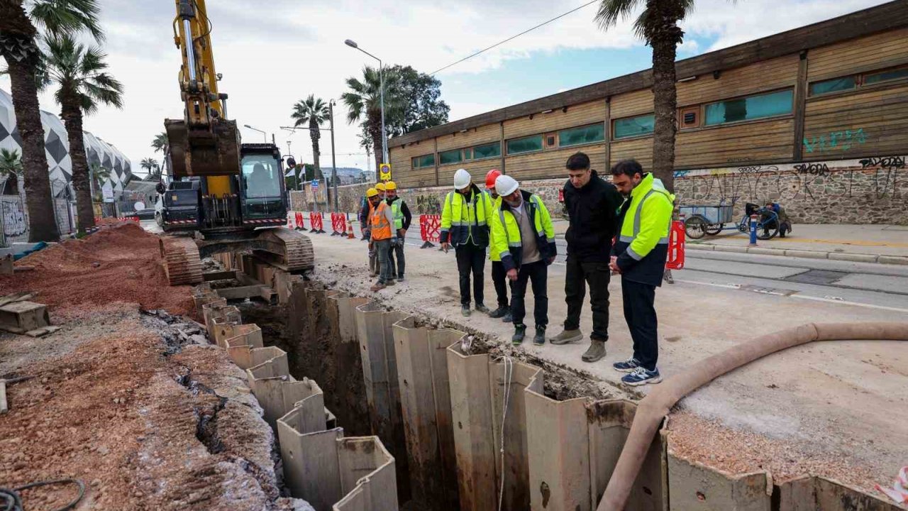 Alsancak’ta dev altyapı çalışması