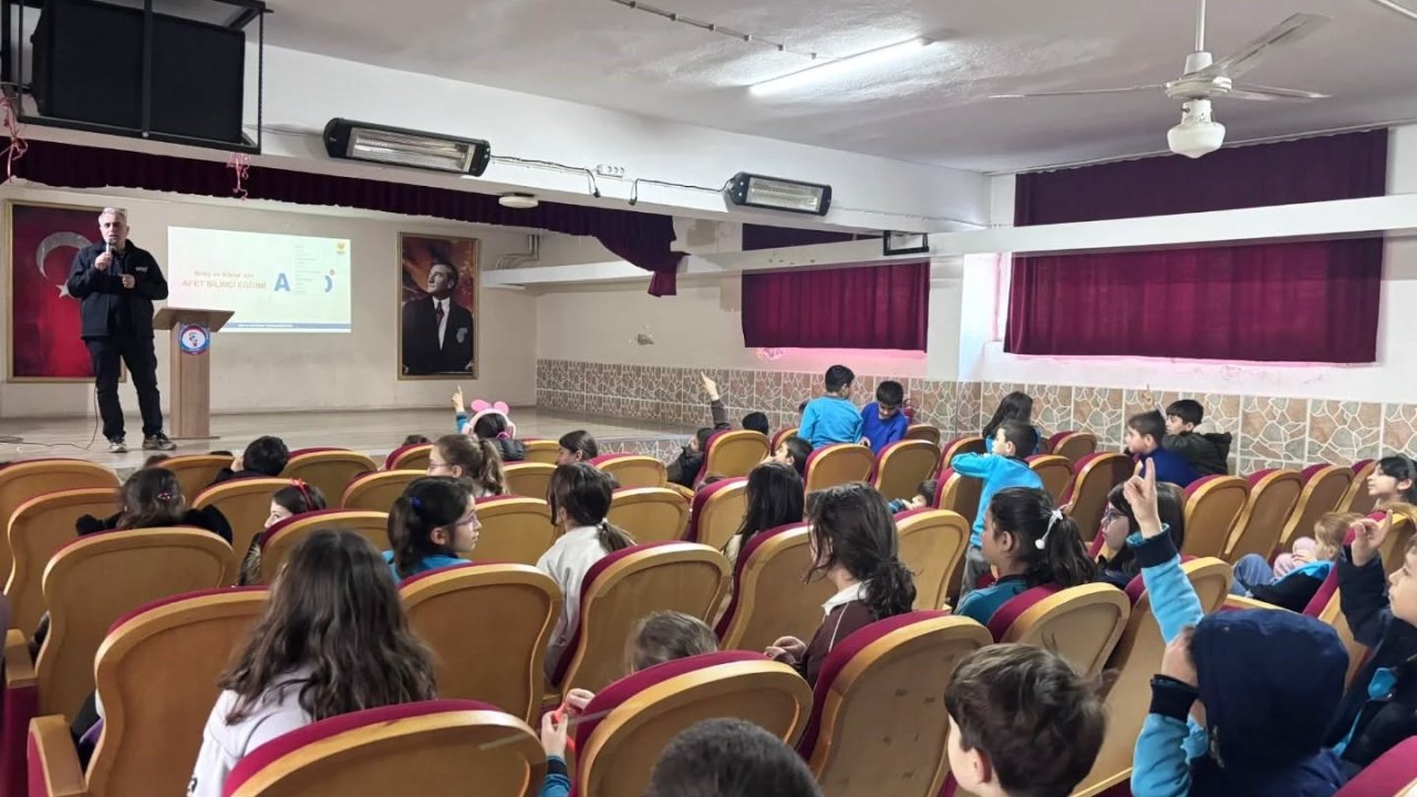 Aydın’da öğrencilere afet eğitimi