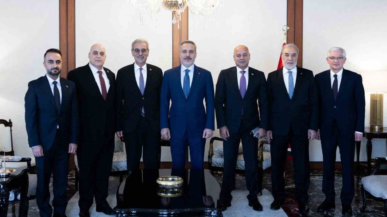 Bakan Fidan, GYUK Başkanı Ali Şaat’ı kabul etti