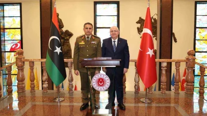 Bakan Güler, Libya Genelkurmay Başkan Vekili Al-Namroush’u kabul etti