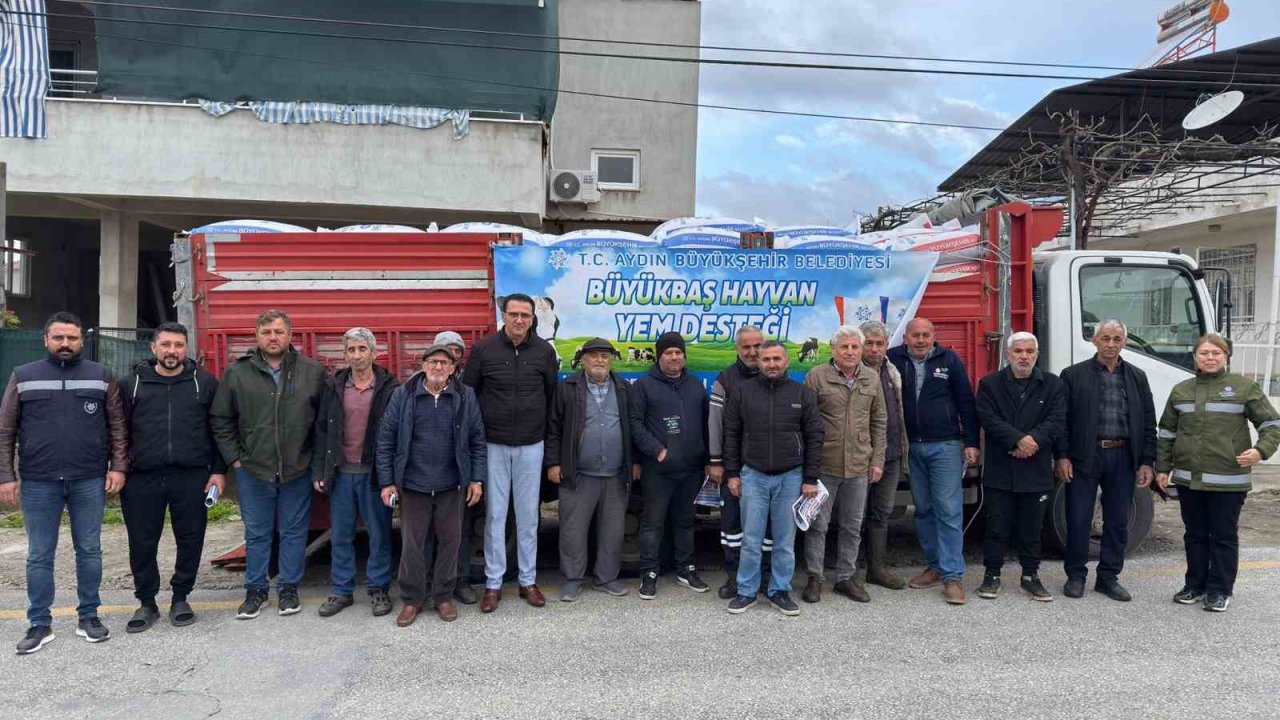 Başkan Çerçioğlu’nun küçük üreticilere yem destekleri devam ediyor