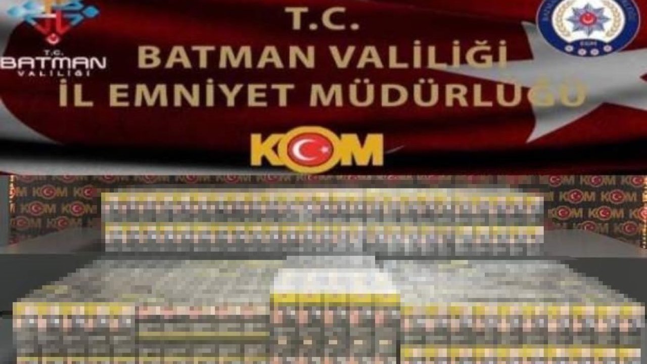 Batman’da kaçakçılık operasyonu