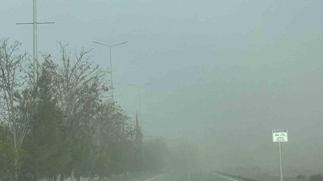 Batman’da sis etkili oldu, görüş mesafesi düştü