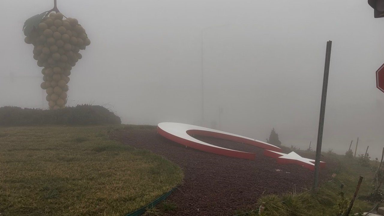 Besni’de yoğun sis hayatı olumsuz etkiledi