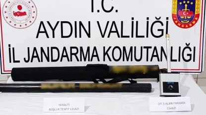 Bozdoğan’da kaçak define arayışı yapan şahıslar suçüstü yakalandı