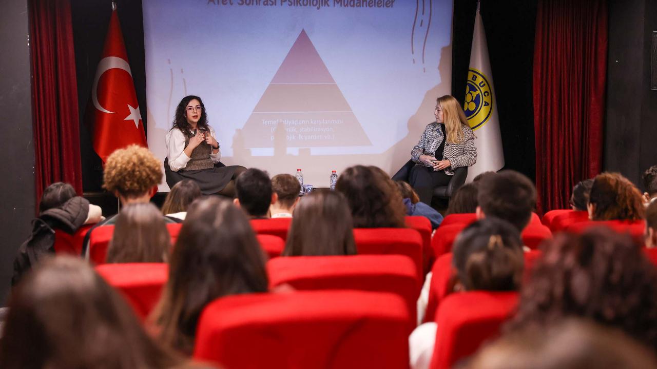 Buca’da geleceğin psikologlarına “afet” semineri