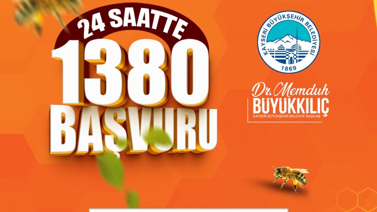 Büyükşehir’in Arılar Çoğalsın Bereket Katlansın Projesi’ne yoğun ilgi: 24 saatte bin 380 başvuru