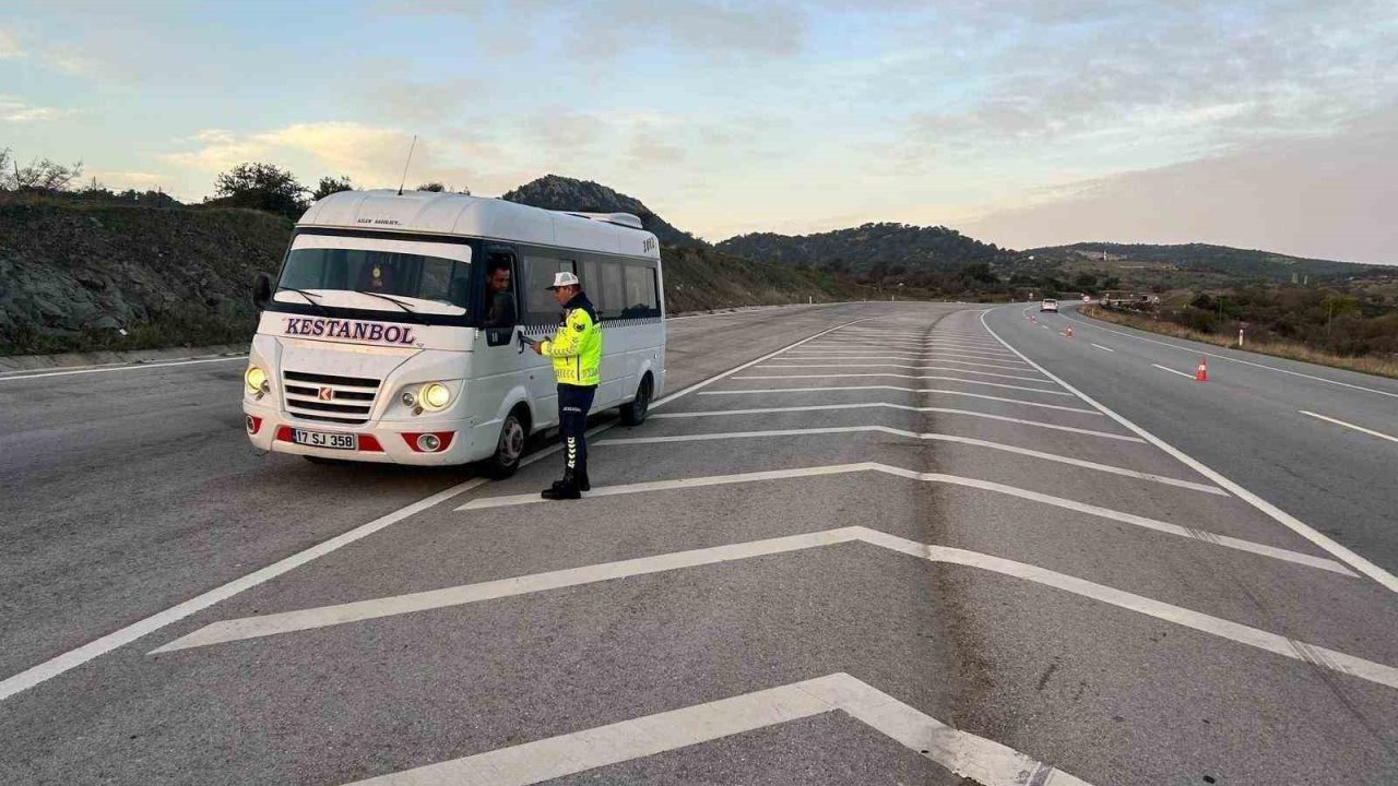 Çanakkale’de 509 araç trafikten men edildi