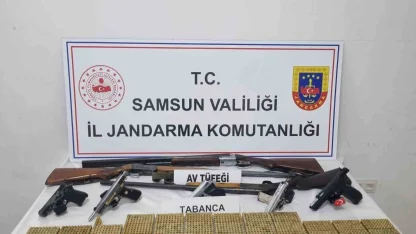 Canik’te havaya ateş açan 2 şüpheliye jandarma baskını: Cephanelik gibi ev