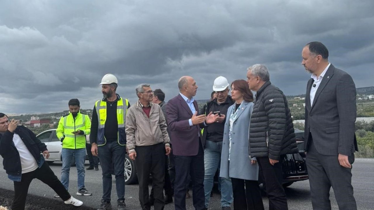 Çeşmeli- Kızkalesi Otoyolunda çalışmalar yerinde incelendi