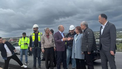 Çeşmeli- Kızkalesi Otoyolunda çalışmalar yerinde incelendi