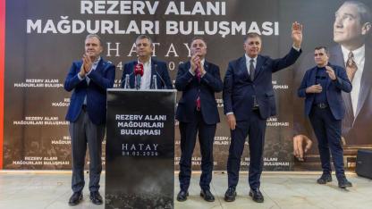 CHP Lideri Özel ve Başkan Tugay Hatay'da “Depremzedelere yönelik çabamız bundan sonra da sürecek”