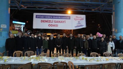 Denizli Sanayi Odasının iftar sofrası Fatih Mahallesi’nde kuruldu