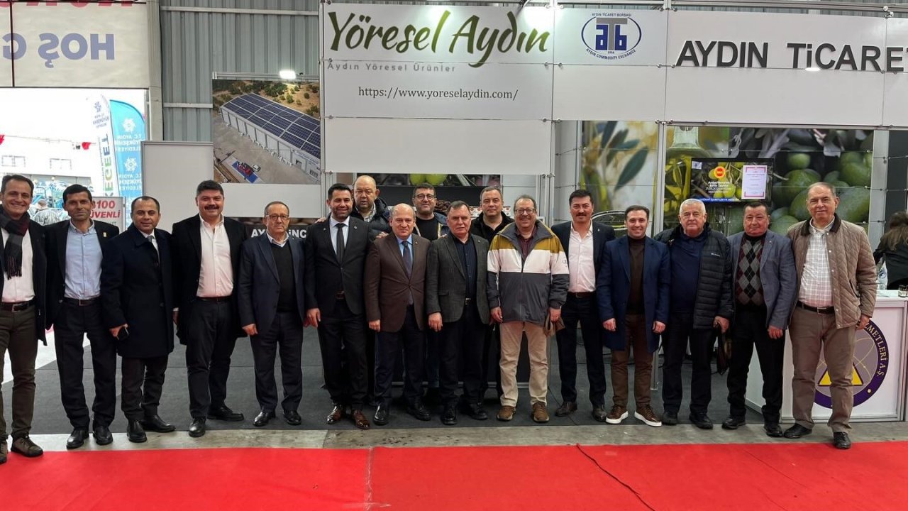 Edremit Ticaret Odası Heyeti, Aydın’da fuara katıldı