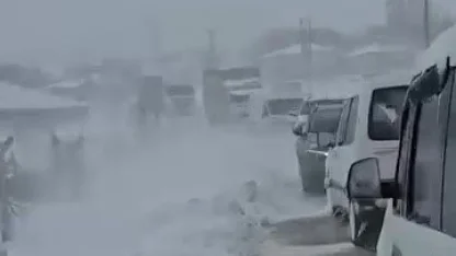 Elbistan-Darende kara yolu ulaşıma kapandı