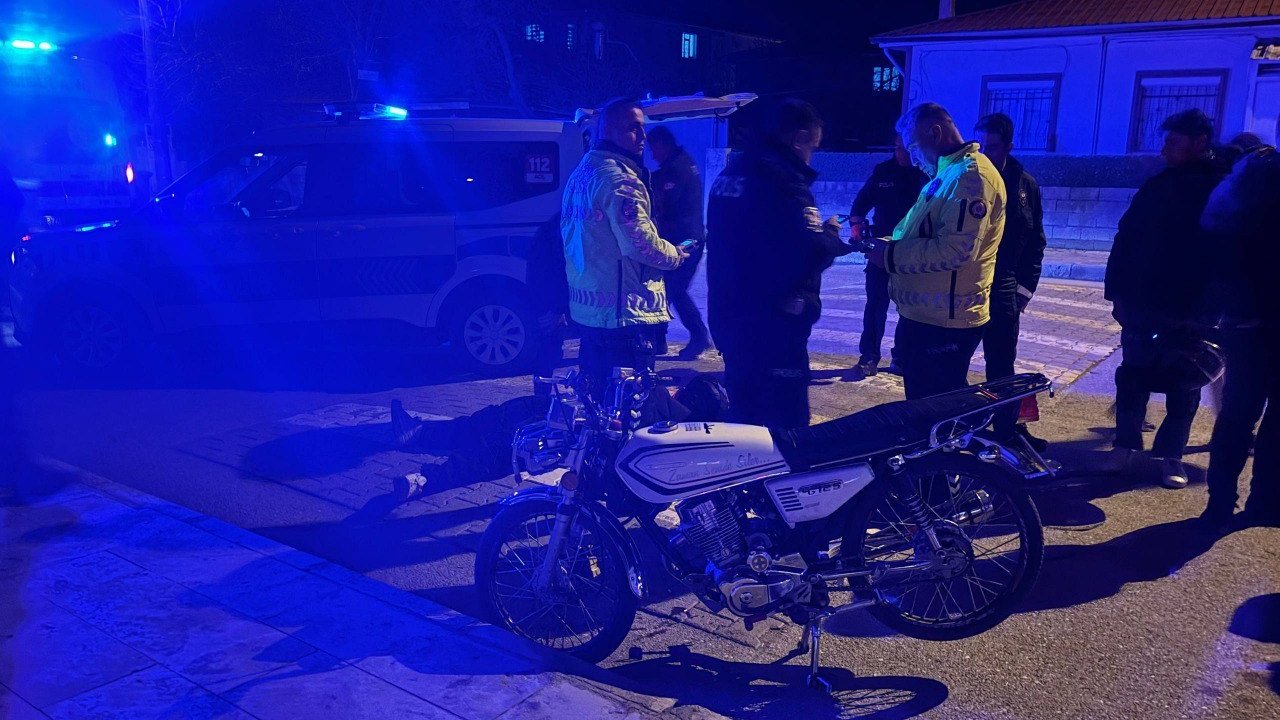 Erzincan’da motosiklet kazası