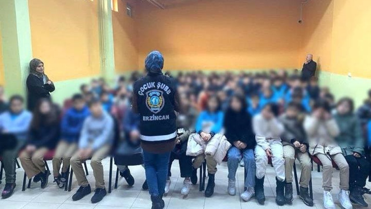 Erzincan’da öğrencilere güvenlik eğitimi