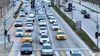 Gaziantep’te ’kaynak’ yapan 694 araç sürücüye 864 bin TL ceza