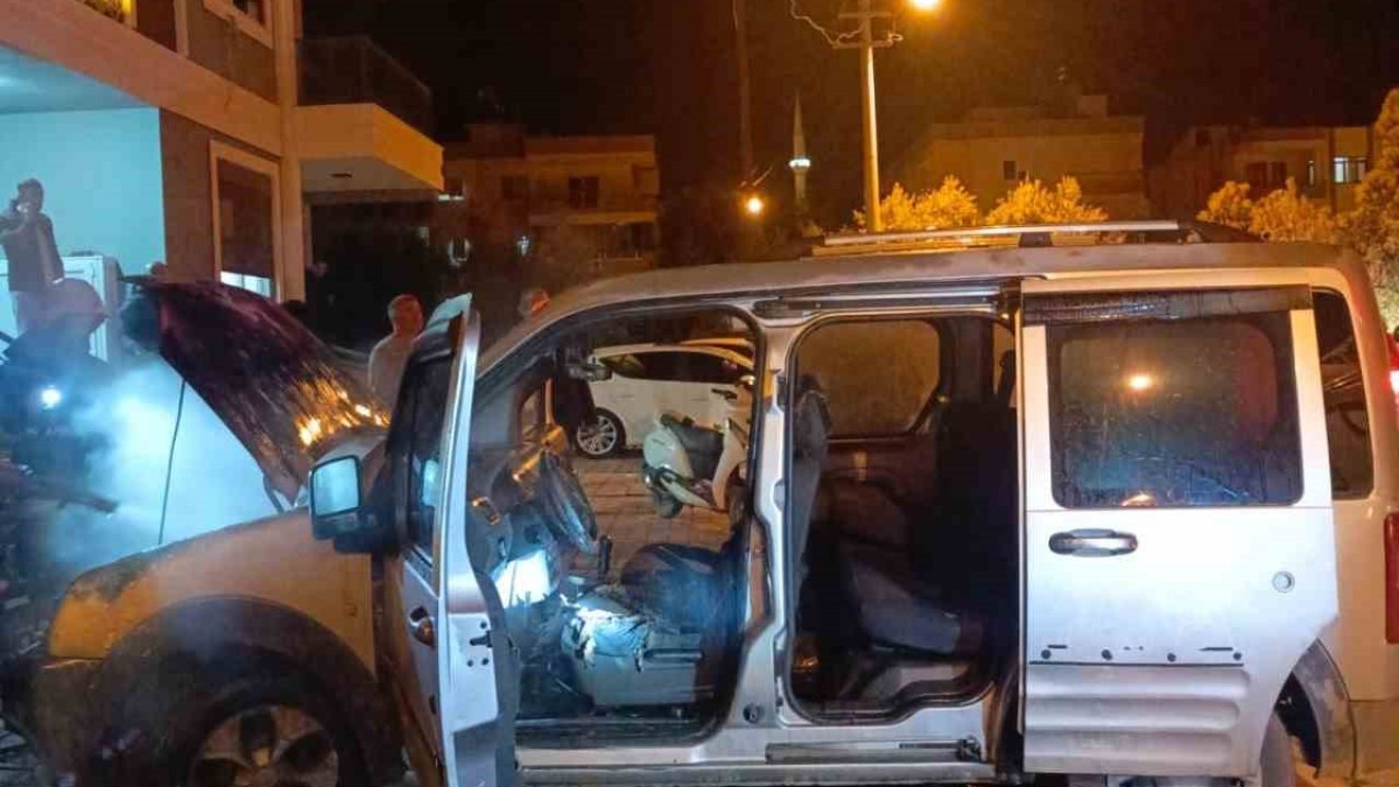 Gazipaşa’da araç yangını