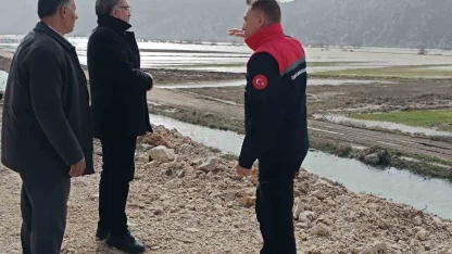 Gembos Ovası’nda taşkın sonrası inceleme