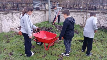 Hisarcık AİHL’de organik gübre yapımı başladı