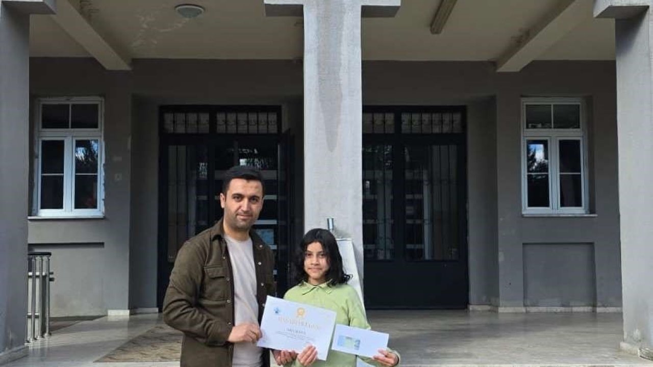 Hisarcık’ta resim yarışması ilçe birincisi Dereköy Şehit Fatih Seven Ortaokulu’ndan