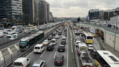 İstanbul’da iftar öncesi trafik yoğunluğu yüzde 87’e çıktı