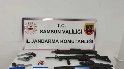 Jandarma ruhsatsız silah ele geçirdi