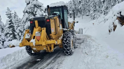 Kahramanmaraş ilçelerinde kar temizliği