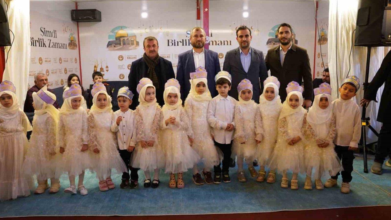 Kahta’da 4-6 yaş miniklerden duygu dolu Kur’an-ı Kerim programı