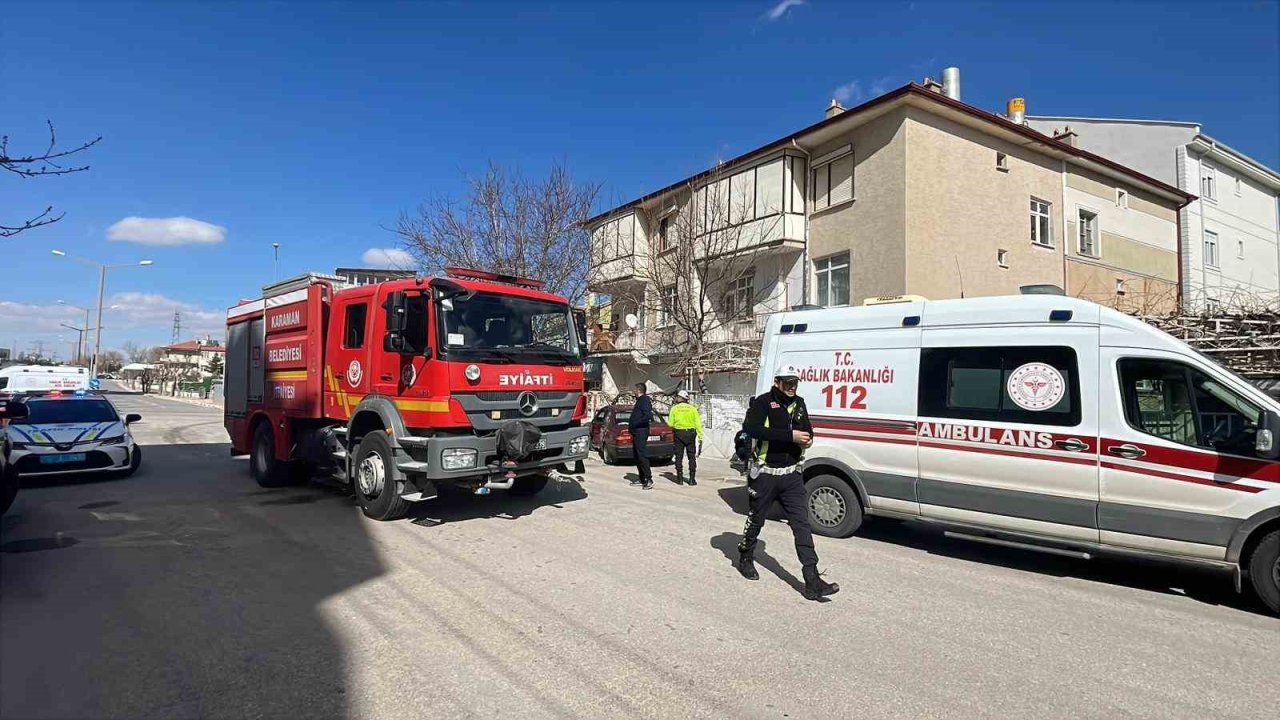 Karaman’da iki otomobil çarpıştı: 3 yaralı