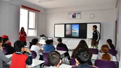 Karaman’da kürek sporu için okullarda yetenek taraması yapıldı