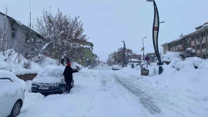 Karlıova’da kar ve tipi hayatı olumsuz etkiledi