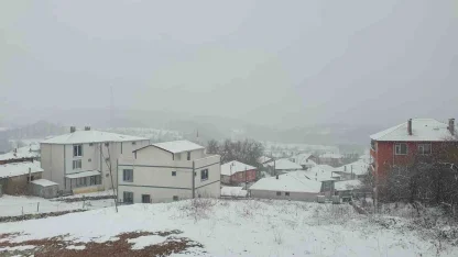 Kırklareli’nin yüksek kesimleri beyaza büründü