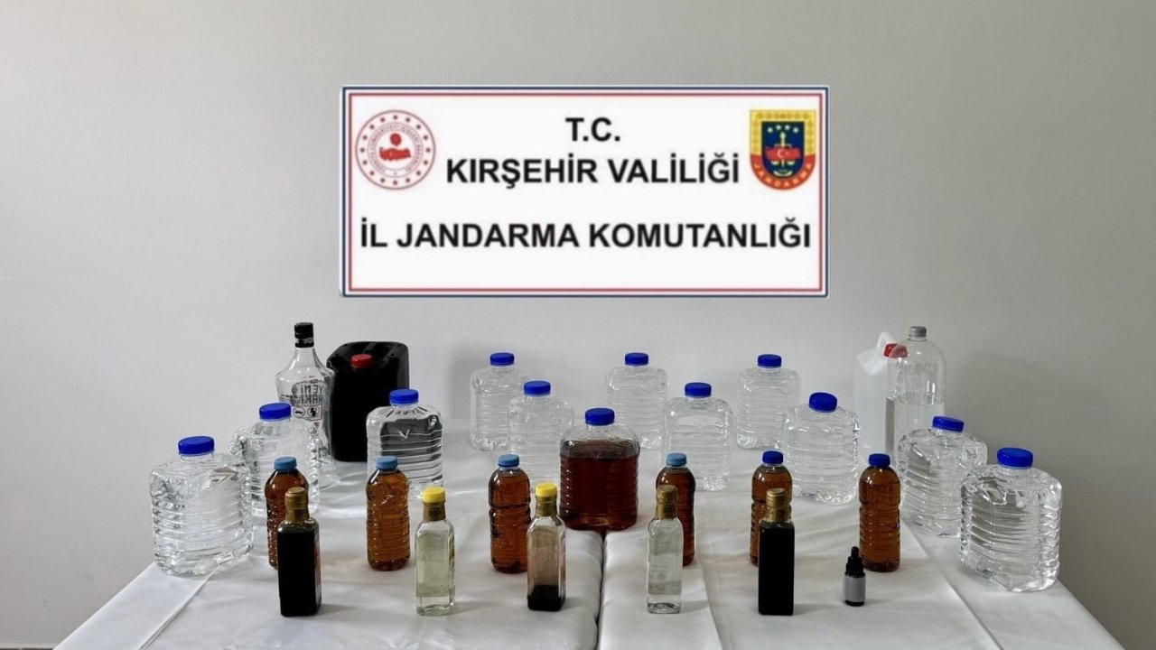 Kırşehir’de kaçak alkol operasyonu
