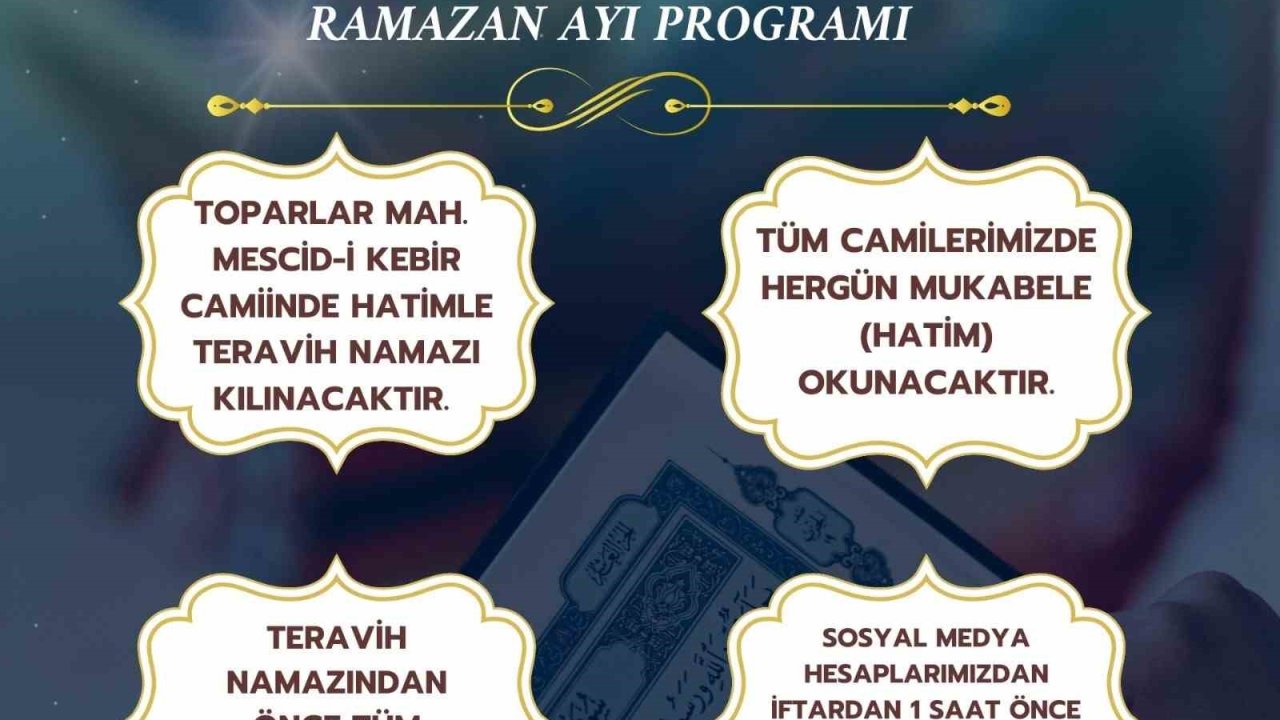 Köyceğiz’de Ramazan ayına uygun programlar düzenlenecek