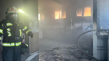 Kuruyemiş fabrikasında korkutan yangın