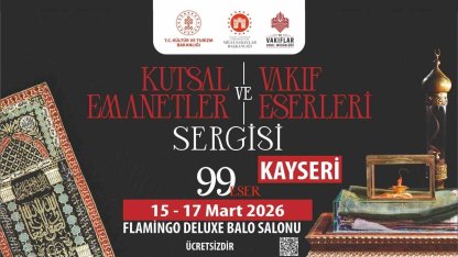 Kutsal emanetler Kadir Gecesi Kayseri’de