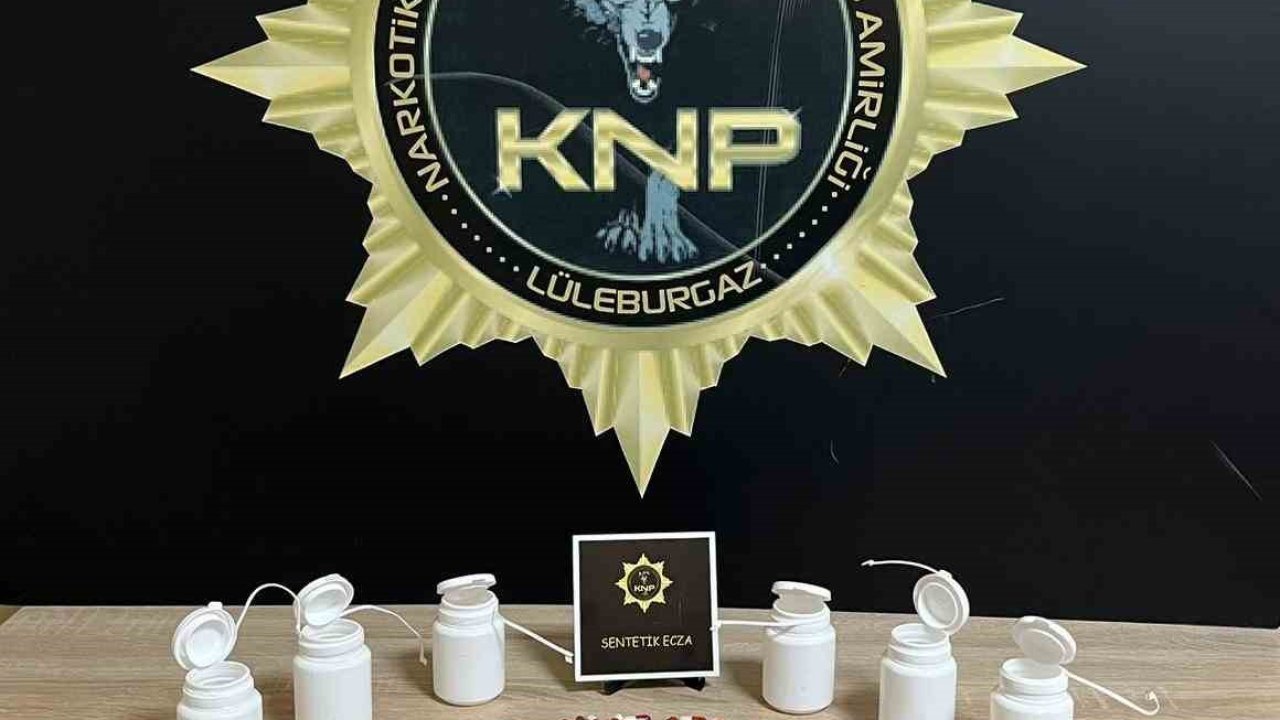 Lüleburgaz’da 335 adet sentetik ecza ele geçirildi: 1 tutuklama