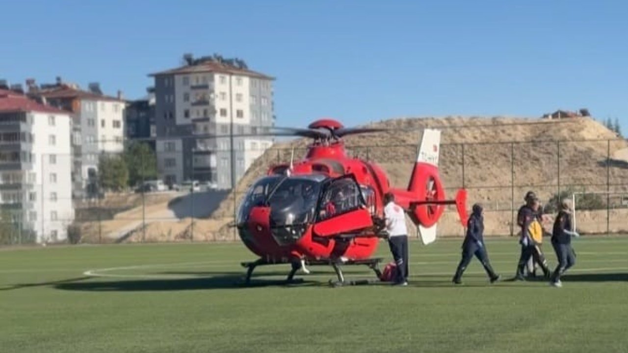 Malatya’da ambulans helikopter 86 yaşındaki hasta için havalandı