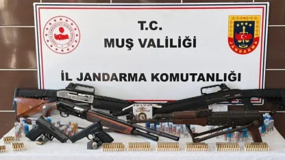 Malazgirt’te ruhsatsız silah operasyonu: 6 kişi tutuklandı